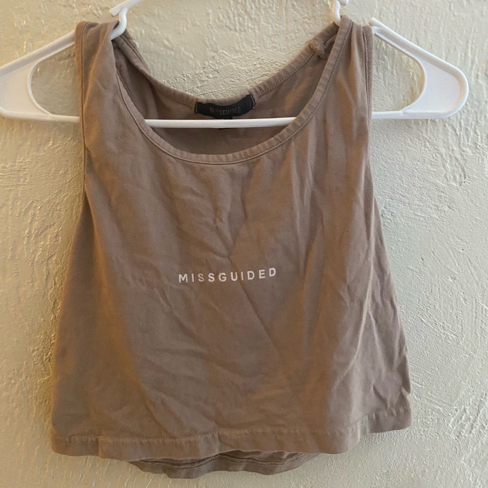 Missguided Taupe Tank Top